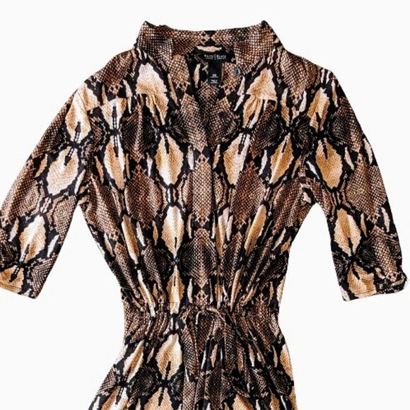 White House Black Market Python Snake Print Dress XS - Picture 3 of 12
